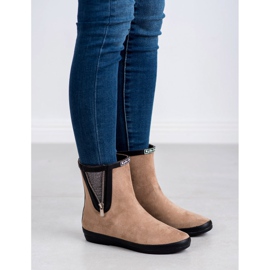 Kylie Galoše od antilopa s ukrasnim zatvaračem bež 2