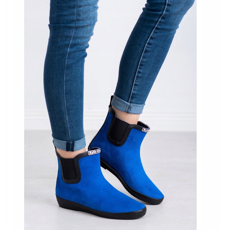 Kylie Ženske galoše od antilopa plava 1