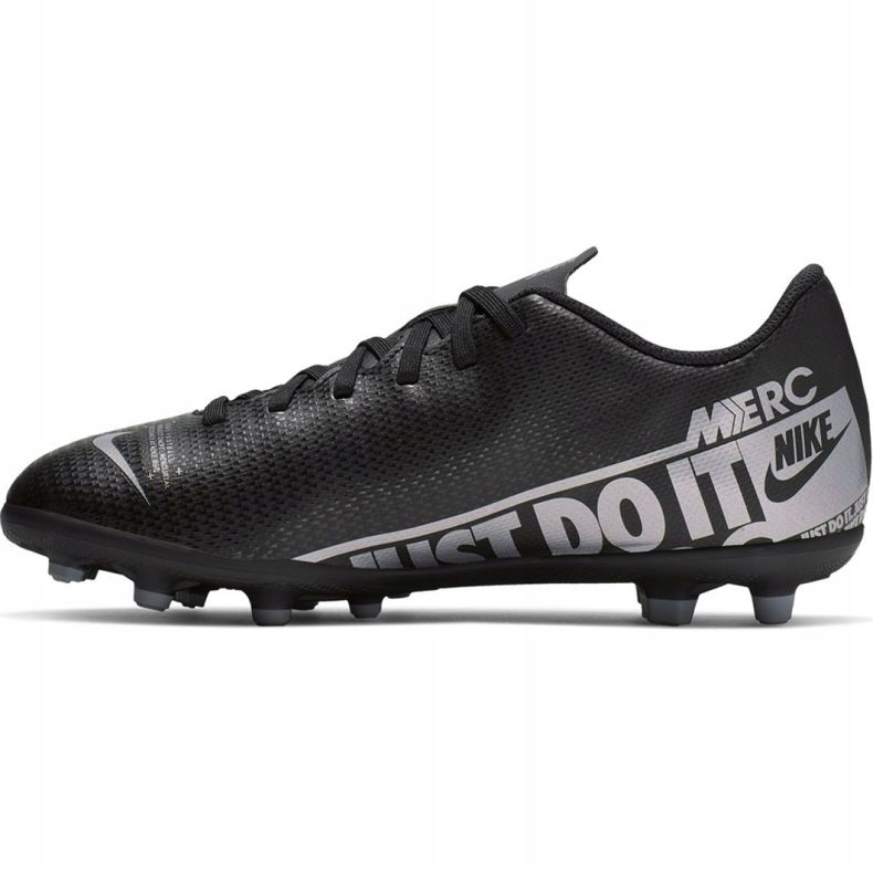 Nike Mercurial Vapor 13 Club FG / MG Jr AT8161 001 nogometne cipele crne crna crna 2