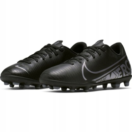 Nike Mercurial Vapor 13 Club FG / MG Jr AT8161 001 nogometne cipele crne crno crno 3