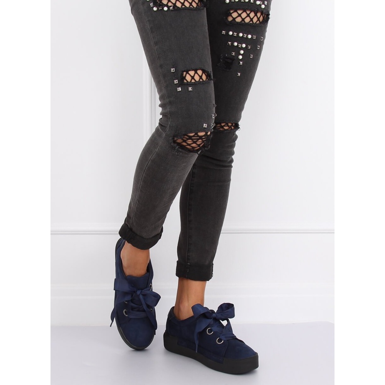 Teget plave ženske tenisice 1018 Plave mornarsko plava 1