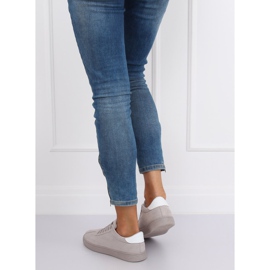 Sivo Ženske sive tenisice LX-9857 Sivo siva 1