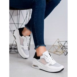 SHELOVET Sportske cipele s mrežom bijela 1