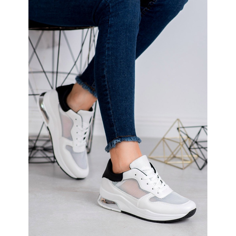 SHELOVET Sportske cipele s mrežom bijela 1