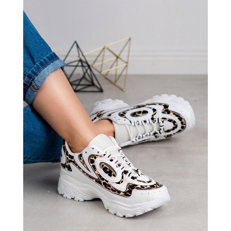 Kayla Ženske sportske cipele bijela smeđa 1