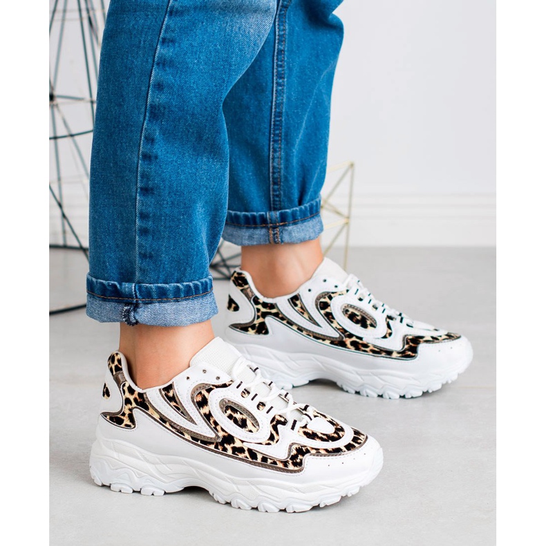 Kayla Ženske sportske cipele bijela smeđa 2