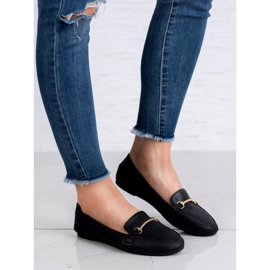 SHELOVET Loaferi od eko kože crna 2