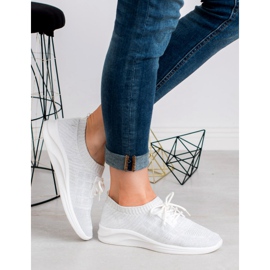 Ideal Shoes Tekstilna sportska obuća bijela 1