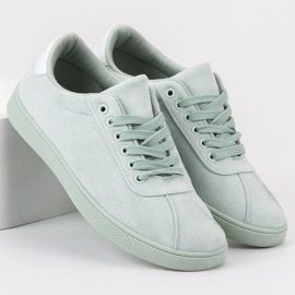 Ideal Shoes Mint cipele na vezanje zelena 1