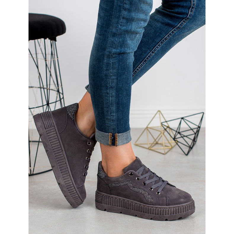 SHELOVET Sive tenisice siva 1