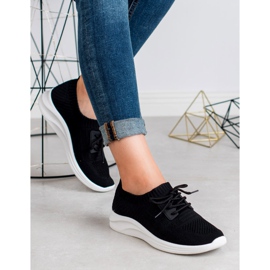 Ideal Shoes Tekstilna sportska obuća crna 1