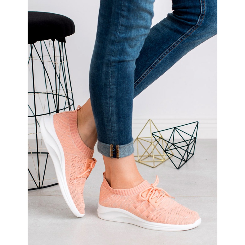 Ideal Shoes Tekstilna sportska obuća ružičasta 1