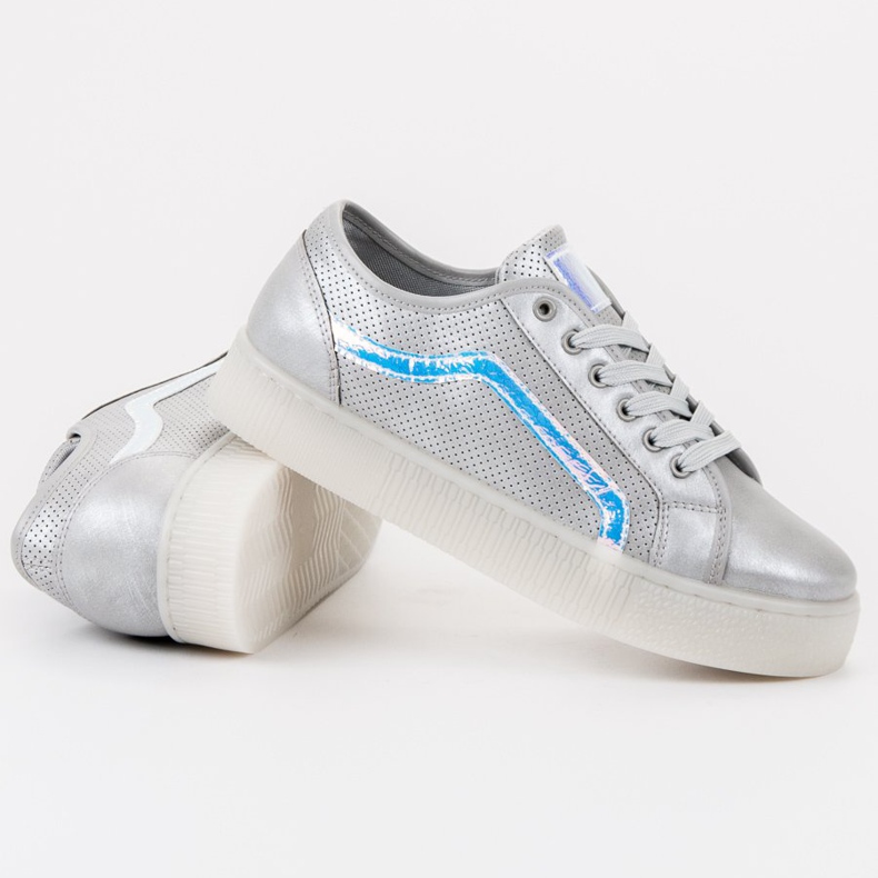 SHELOVET Ležerne ženske cipele siva 1