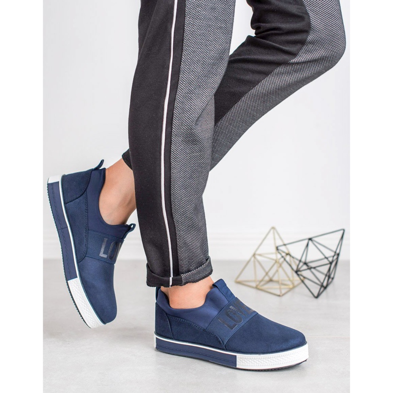 SHELOVET Cipele od antilopa plava zelena 1