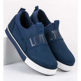 SHELOVET Cipele od antilopa plava zelena 2