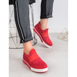 SHELOVET Cipele od antilopa crvena 1