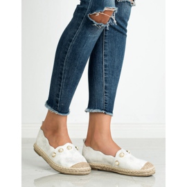 SHELOVET Espadrile s biserima siva 2