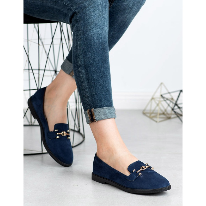 SHELOVET Suede Lords mornarsko plava 2