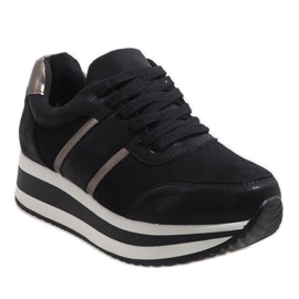 Crne tenisice na platformi 99-09 crno 1