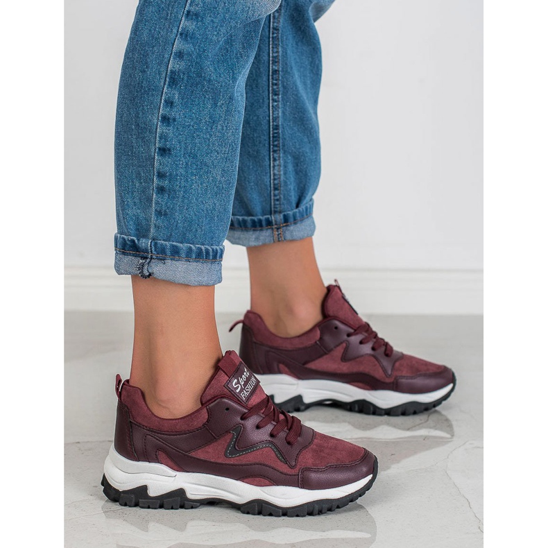 Ax Boxing Burgundska sportska obuća crvena 1