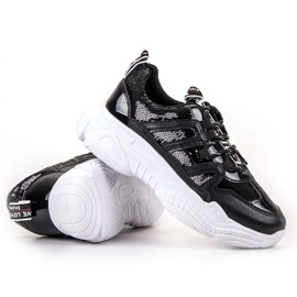 Ax Boxing Tenisice sa šljokicama crno 1