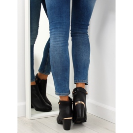 Crne čizme s visokim potpeticama F167 Crna crno 1