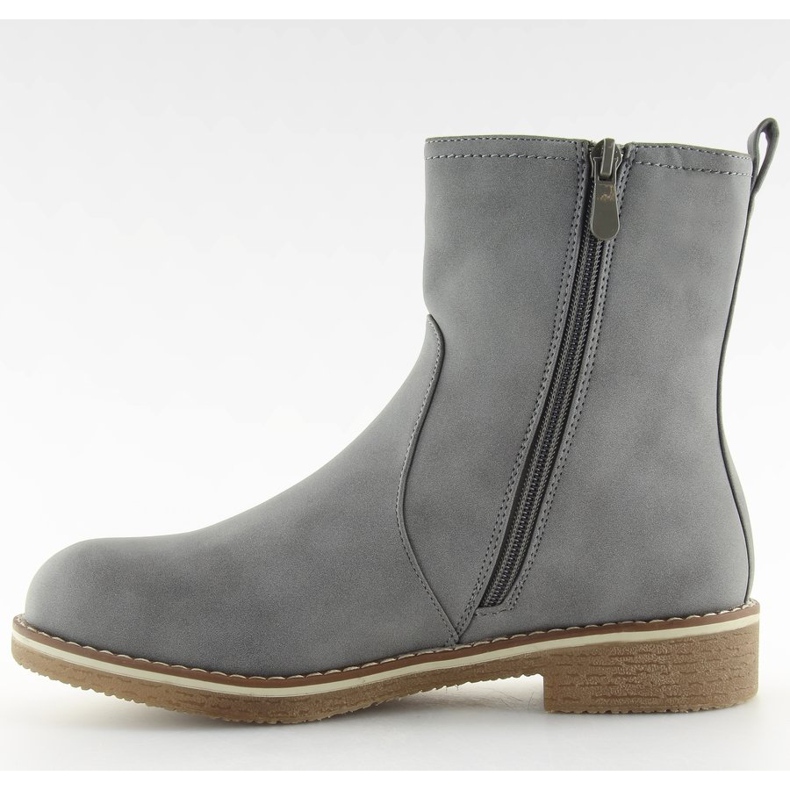 Sive ravne štikle 0-253 Sivo siva 2