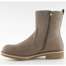 Ravne cipele s bež ravnim potpeticama 0-253 Khaki 1