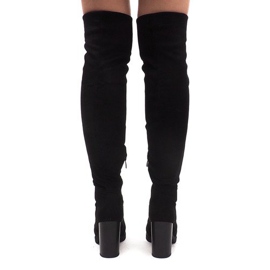 Čizme od antilopa na stupu SU-2730 Crna 1