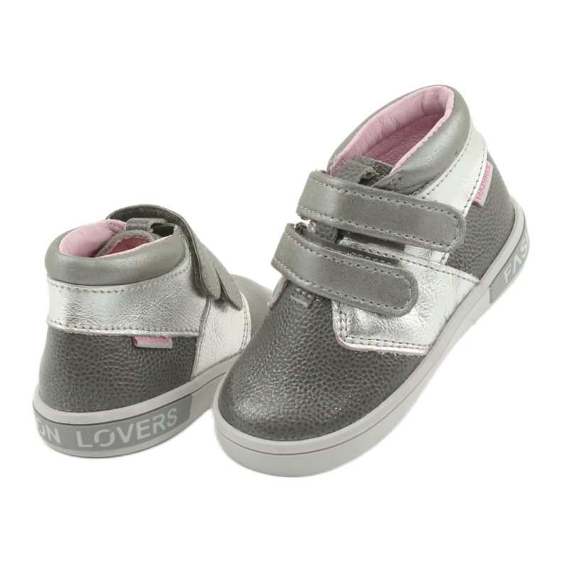 Mazurek kožne čičak cipele 1355 sivo/srebro siva 4