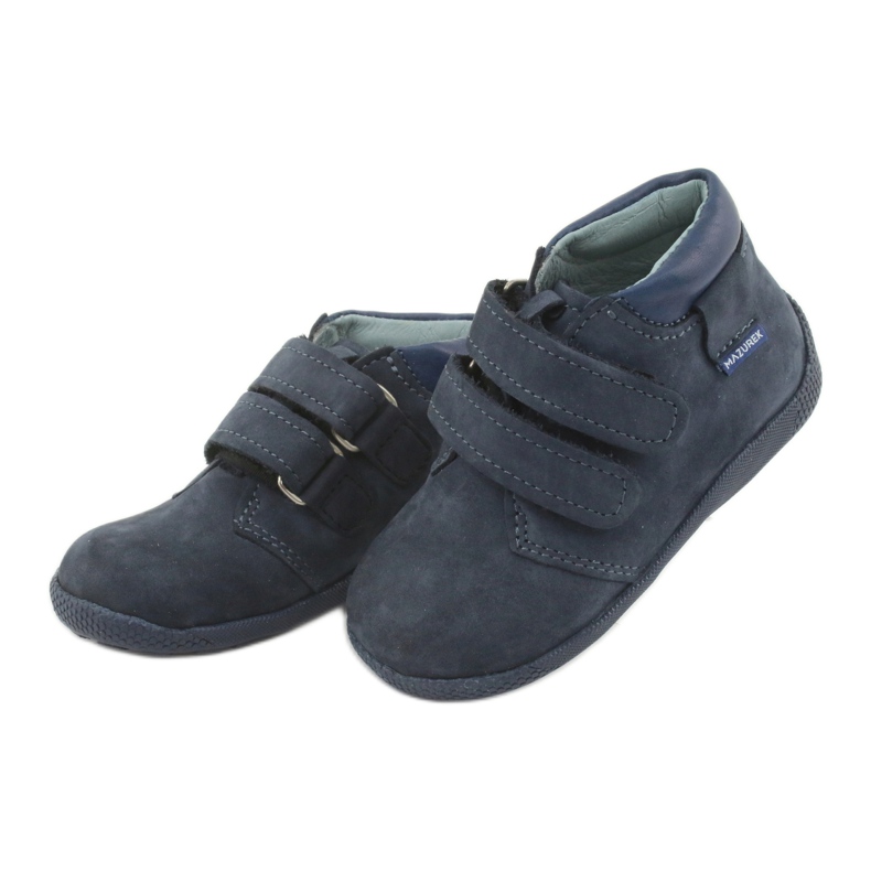 Mazurek Leather Boys Boys s čičak 341 mornarsko plava 3