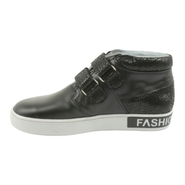 Mazurek Crne kožne dječje cipele crna 2