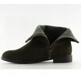 Zelene ravne čizme MB188-266 Zelene zelena 2