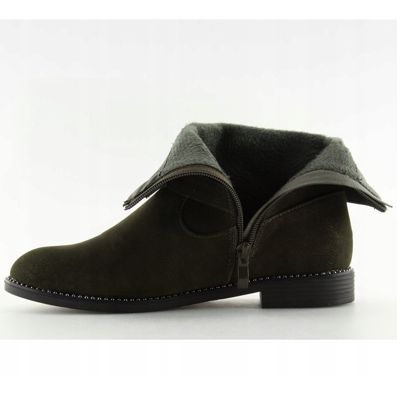 Zelene ravne čizme MB188-266 Zelene zelena 2