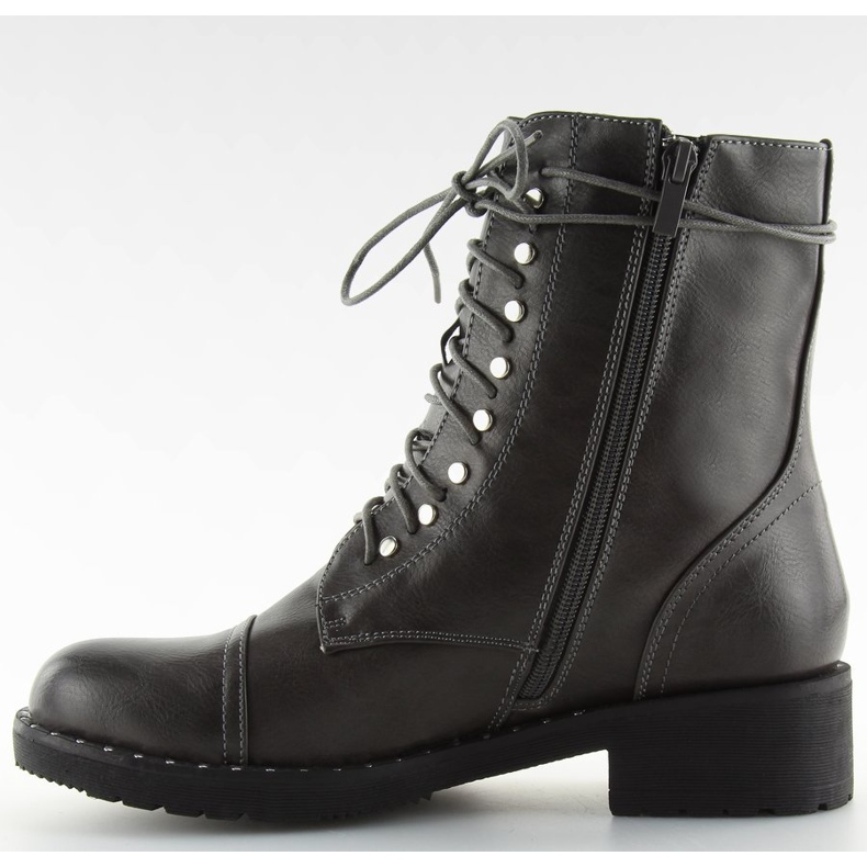 Sive čizme s klinovima sive boje B0-193 Siva 2