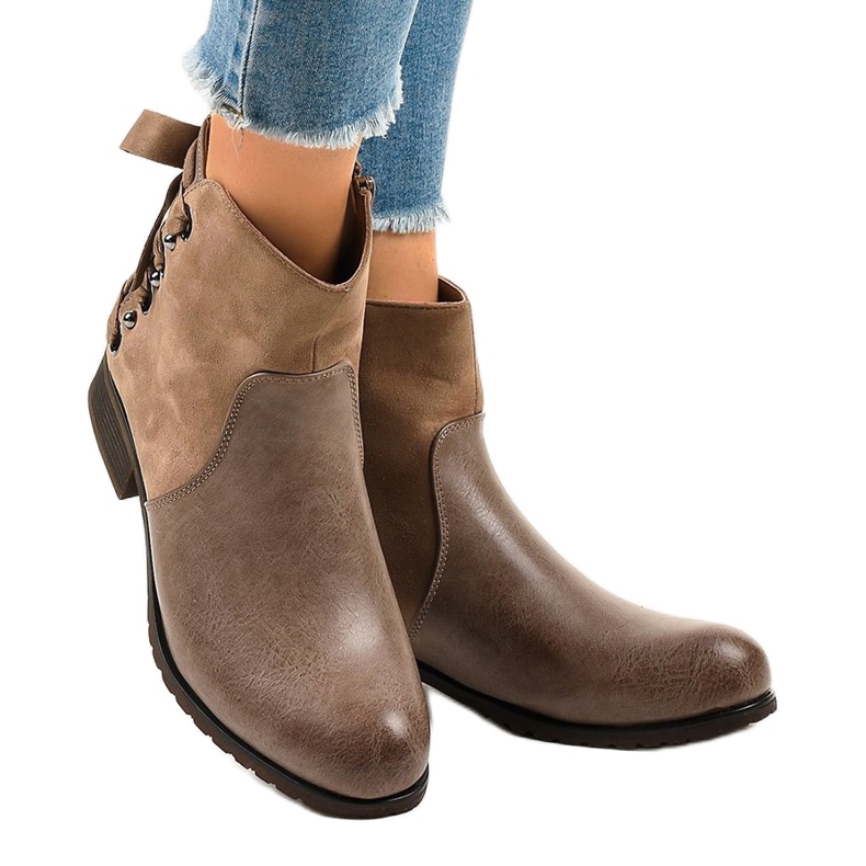 Izolirane čizme od haki antilopa C562 višebojan zelena 1