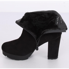 Čizme na post crne 0-282 Crne crna 2