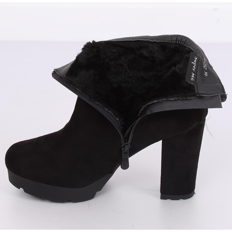 Čizme na post crne 0-282 Crne crna 2