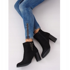 Čizme na stupu 1020-GA Crne crna 1