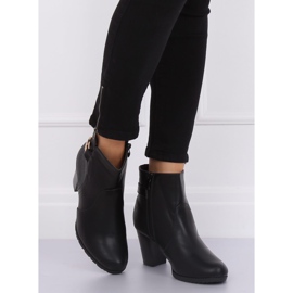 Crne čizme s visokim potpeticama F168 Crna crno 2