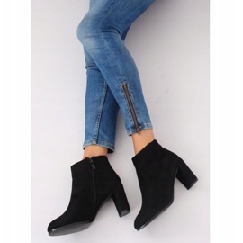Klasične crne čizme na visoku petu A6801 Crna 2