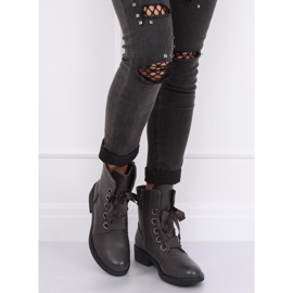 Sive čizme na vezanje sive ZX2805 Siva 2