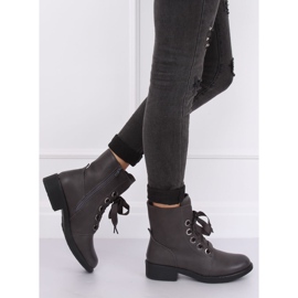 Sive čizme na vezanje sive ZX2805 Siva 1