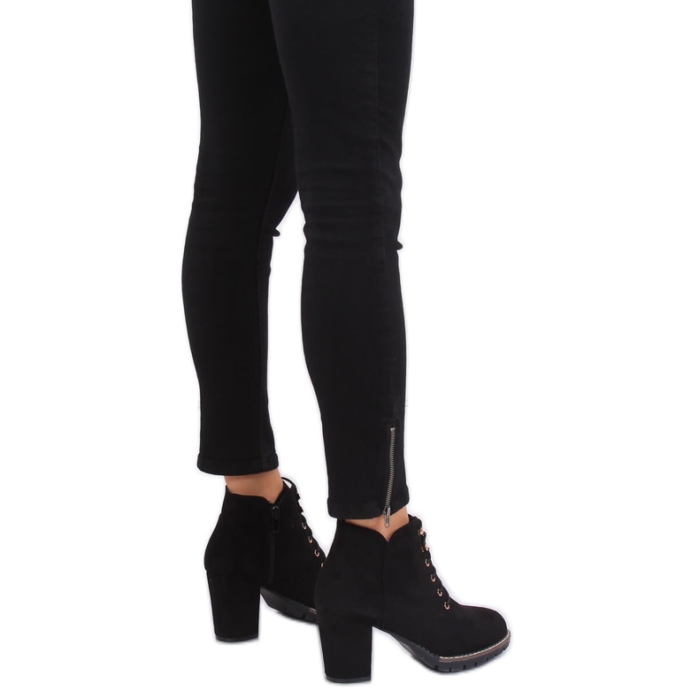 Crne čizme s visokim potpeticama 995-30 Crna 2