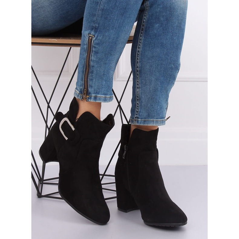 Crne YL53 Crne čizme s visokim potpeticama crna 2