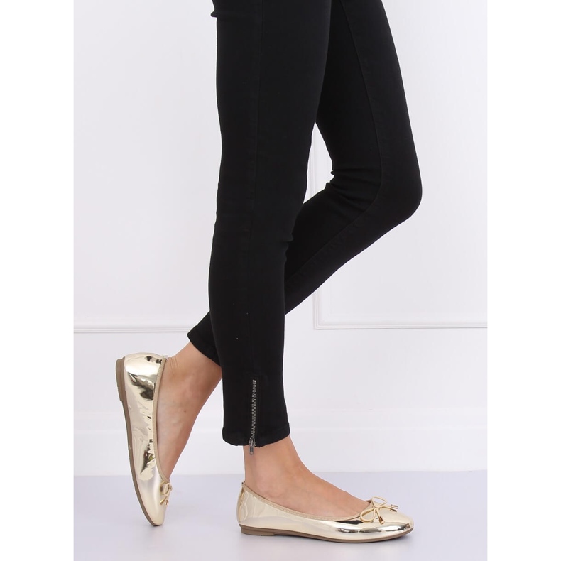 Metalne zlatne balerinke 9988-139 Gold zlatni 2