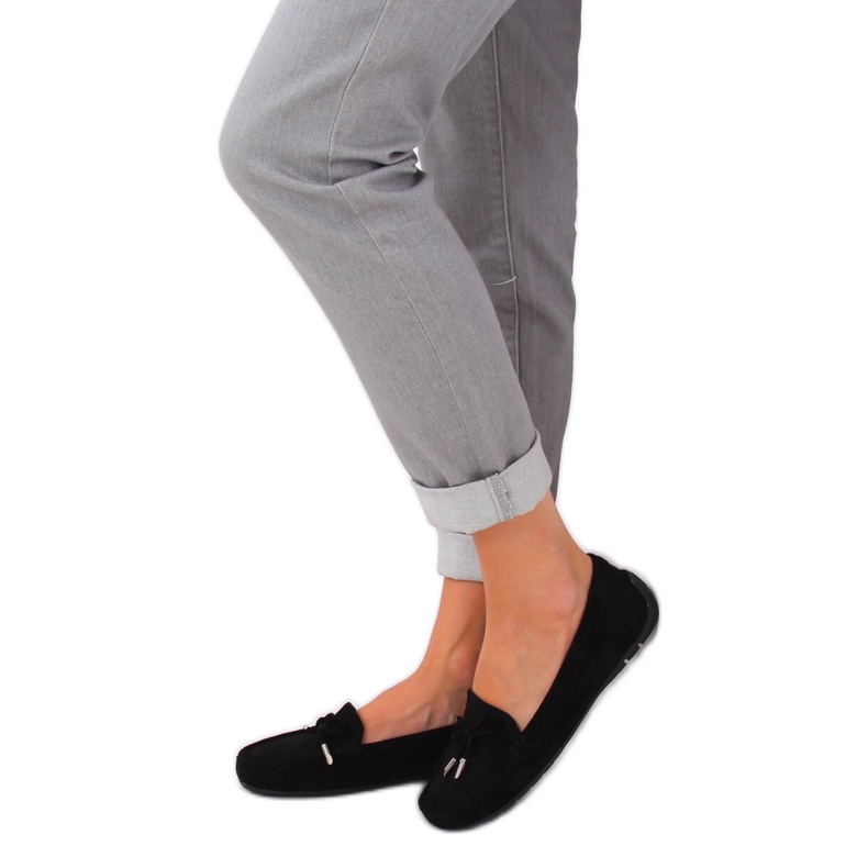 Crne ženske mokasine R812 Crne crna 2