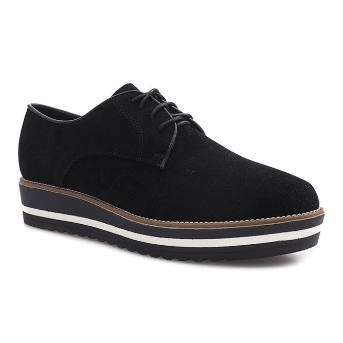 Crne cipele na vezanje od Paulette crna 1