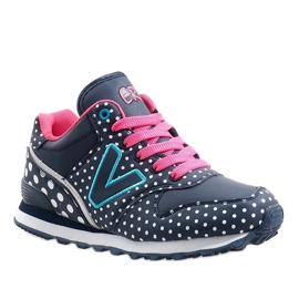 Tamnoplave sportske cipele B1573-3 mornarsko plava siva 1