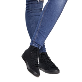 Visoke tenisice Lycra B113B Crna 1
